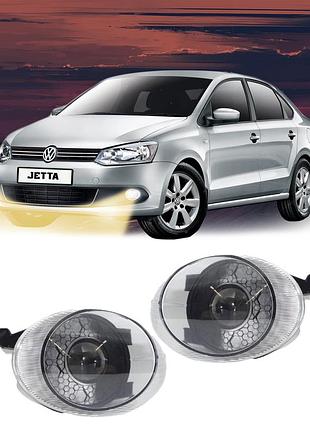 Лазерные противотуманные led volkswagen t5/jetta 6/golf 6/touareg/tiguan/caddy фары 60w 10000lm два режима желтый+ белый