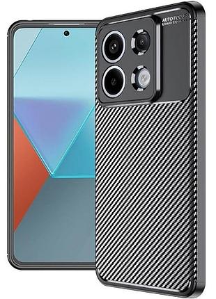 Чехол fiji ultimate carbon для xiaomi redmi 15c противоударный бампер черный