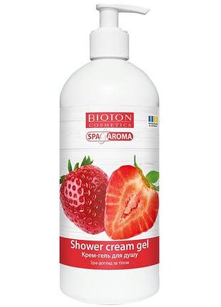 Гель для душа bioton cosmetics spa & aroma клубника 750 мл