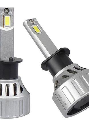 Штатні led лампи h1 світлодіодні sigma x1 h1 яскравості світла 100w 5500k білий 12-24v canbus