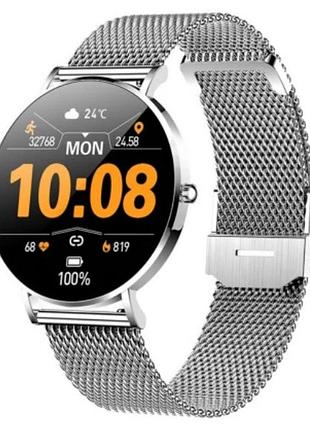 Женские умные часы dt8 ultra amoled silver