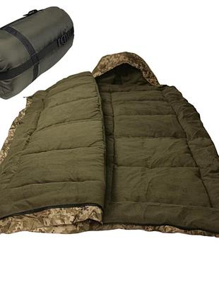 Спальный мешок kiborg alfa fleece пиксель -20с 85*210
