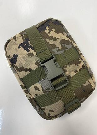 Подсумок-сумка для аптечки уменьшенный с отрывной спинкой (быстроспуск) піксель
