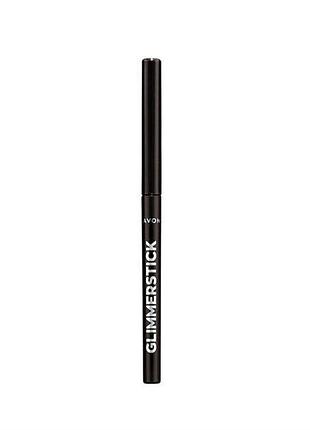 Мерцающий карандаш для глаз avon glimmerstick 0.35 г оттенок черный лёд black ice