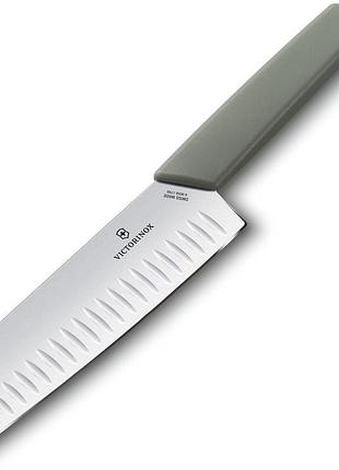 Нож сантоку victorinox swiss modern 17 см fluted 6.9056.17k6b