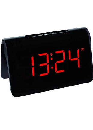 Будильник tfa icon led красный адаптер питания 132x64x80 мм
