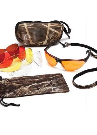 Защитные очки со сменными линзами ducks unlimited ducab-1 shooting kit сменные линзы