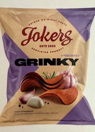 Гренки jokers ржано-пшеничные со вкусом телятина с аджикой 80г чеснок