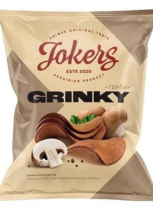 Гренки jokers ржано-пшеничные со вкусом телятина с аджикой 80г грибы
