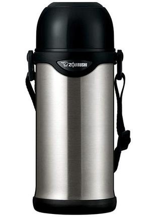 Термос zojirushi sj-tg08xa 0.8 л (с ремешком) ц:серебро