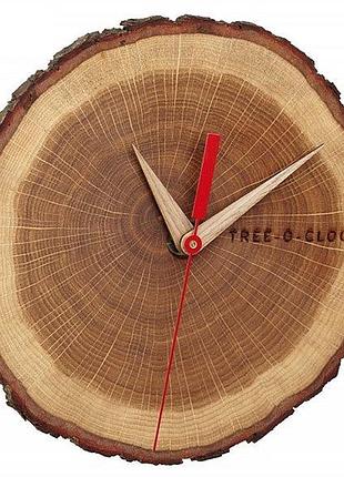 Часы настенные tfa tree-o-clock дерево дуб 180x40х172 мм