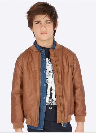 Стильный бомбер демисезонная куртка ветровка mayoral nukutavake на 140-152 см