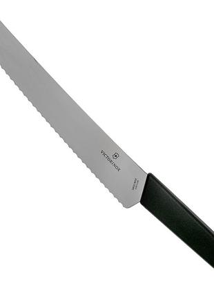 Нож для хлеба victorinox swiss modern 22 см 6.9073.22wb