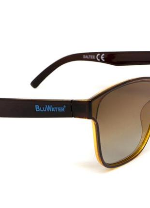 Очки поляризационные bluwater saltee polarized (gradient brown), коричневые с градиентом в коричневой полупрозрачной оправе
