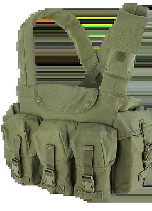 Розвантажувальний жилет condor seven pocket chest rig колір olive