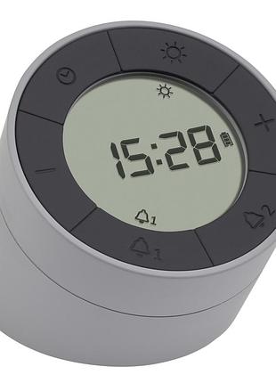 Будильник tfa time & light и led ночник серый micro-usb кабель 93х115х81 мм