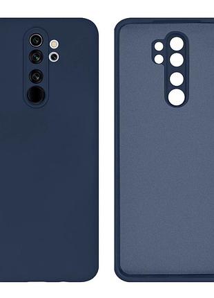 Чехол fiji full soft premium для xiaomi redmi note 8 pro силикон бампер dark blue