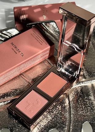 Палетка румʼян patrick ta major double-take creme & powder blush duo (she's seductive) 4.2 g mini
