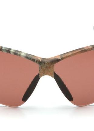 Очки защитные proguard pmxtreme camo (bronze) anti-fog, коричневые в камуфляжной оправе