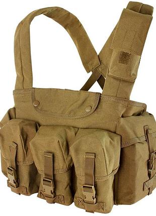 Розвантажувальний жилет condor seven pocket chest rig колір coyote brown
