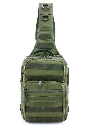 Сумка тактическая через плечо smartex 3p tactical 12 st-102 army green