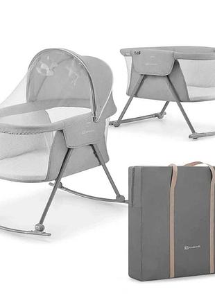 Люлька-качалка 3 в 1 kinderkraft lovi grey