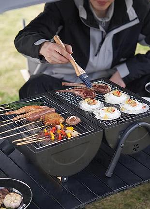 Гриль-барбекю mobi garden barbecue stove nx23688004 black