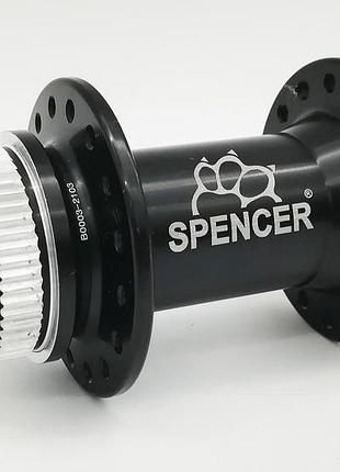 Втулка передняя spencer gravel center lock 32шп m12, черный (piai89)