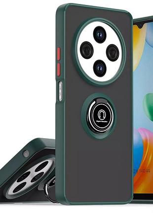 Чехол fiji colorframe для xiaomi redmi a4 5g матовый бампер с кольцом подставкой green
