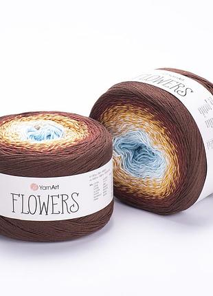 Пряжа yarnart flowers 296