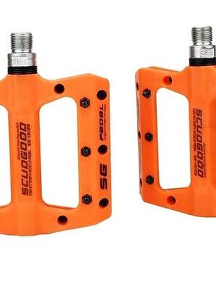 Педалі scudgood bc-pd201 cnc, промі, помаранчевий (gfg657)