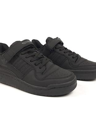 Adidas forum low чорні 3
