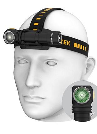 Ліхтар armytek wizard v4 c2 wg magnet usb, тепле-зелене світло