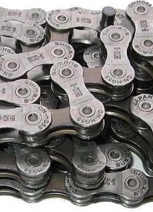 Цепь shimano deore cn-hg53 114 звеньев, серый (cn-hg53)