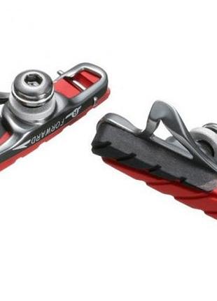 Тормозные колодки spencer rece ultragrip, для шоссейного, пара, красный (ham211)