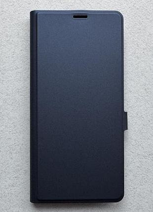 Samsung galaxy a07 5g чехол-книжка wave flap синий высококачественная искусственная кожа слоты для карт