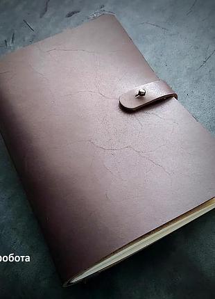 Стильний шкіряний блокнот a5 pellame kb002 (коричневий)