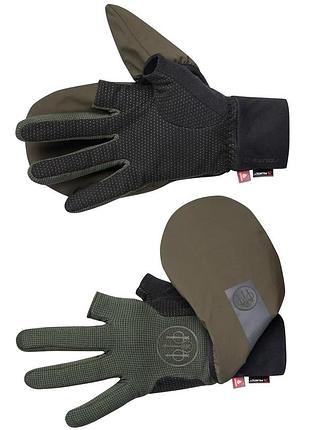 Мужские тактические перчатки beretta padded double gloves green р.m
