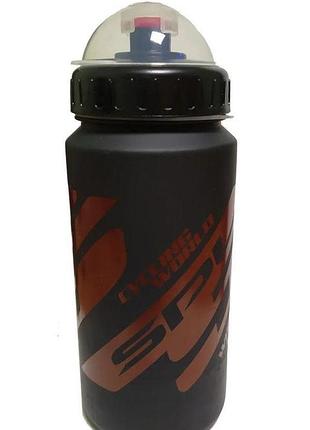 Фляга spelli swb-528 600 мл. черный мат, красный лак (swb-528-m-red-lak)