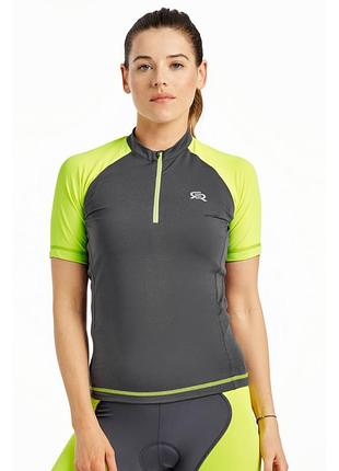 Велосипедная футболка radical mobile tee серый / желтый (mobile-tee-grey/lime) - s