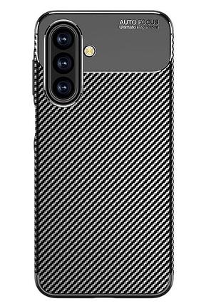 Чехол fiji ultimate carbon для samsung galaxy a17 (a175 / a176) противоударный бампер черный