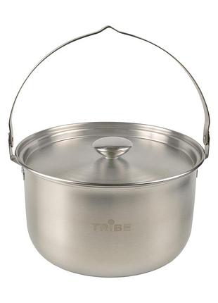 Котелок tribe family pot 3,5 л стальной t-fh-0005-metal