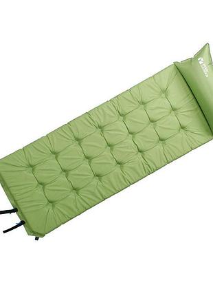 Коврик самонадувающийся с подушкой mobi garden capricorn 38мм mf092006 green
