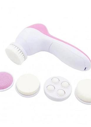 Универсальный массажер для лица и тела massager 5in1 ae-8782 розовый top shop ua_