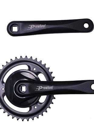 Шатуни prowheel pra-11c 38t, алюміній, чорний (pra-11c-black)