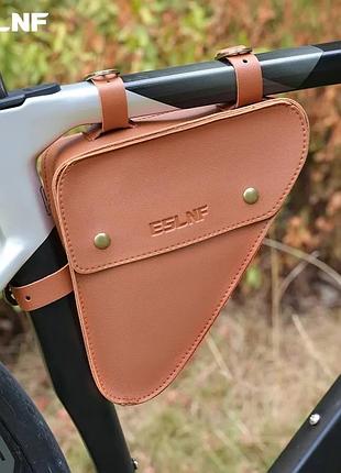 Сумка под раму угловая eslnf pouch bag коричневый (fgb-4)