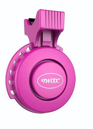 Звонок электрический twox 120 дб, розовый (bel-077pink)