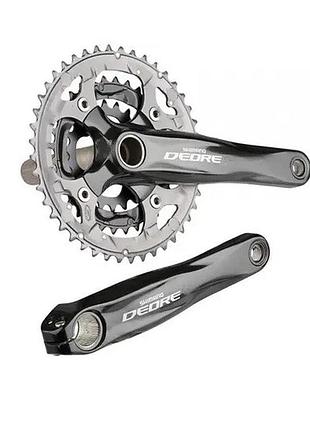 Шатун shimano deore fc-m591 44/32/22 т черно-серый (m591-44)