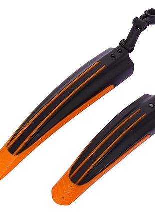Крылья переднее и заднее 12-16" черный/оранжевый (dnb-002orange)