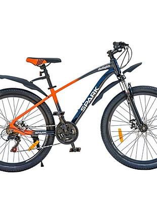 Велосипед al 26" spark delight, рама 15" синій з жовтогарячим (218772)